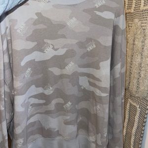 victoria’s secret camo crew neck